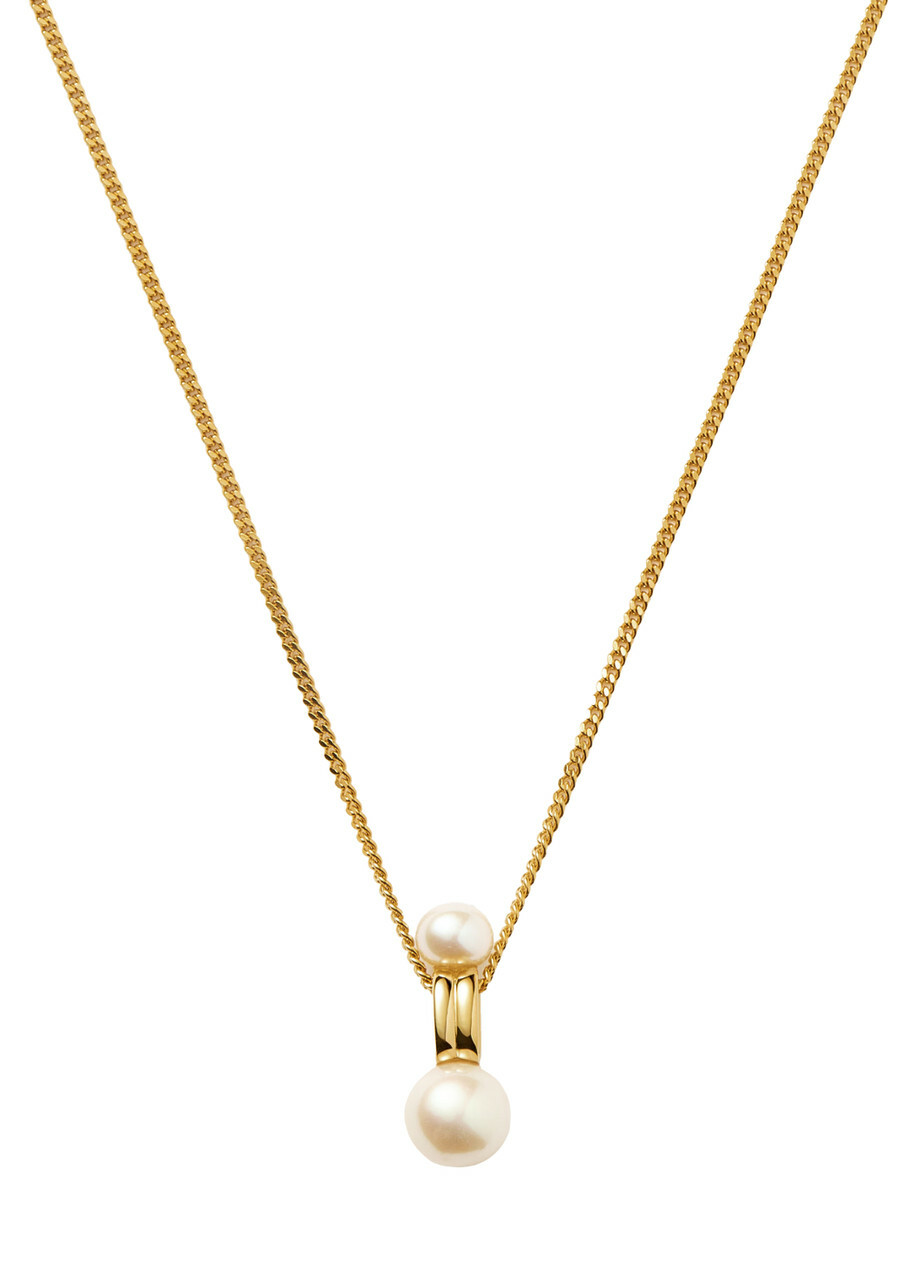 Missoma Women's x Savi Ridge Droplet Pendant Cord Necklace