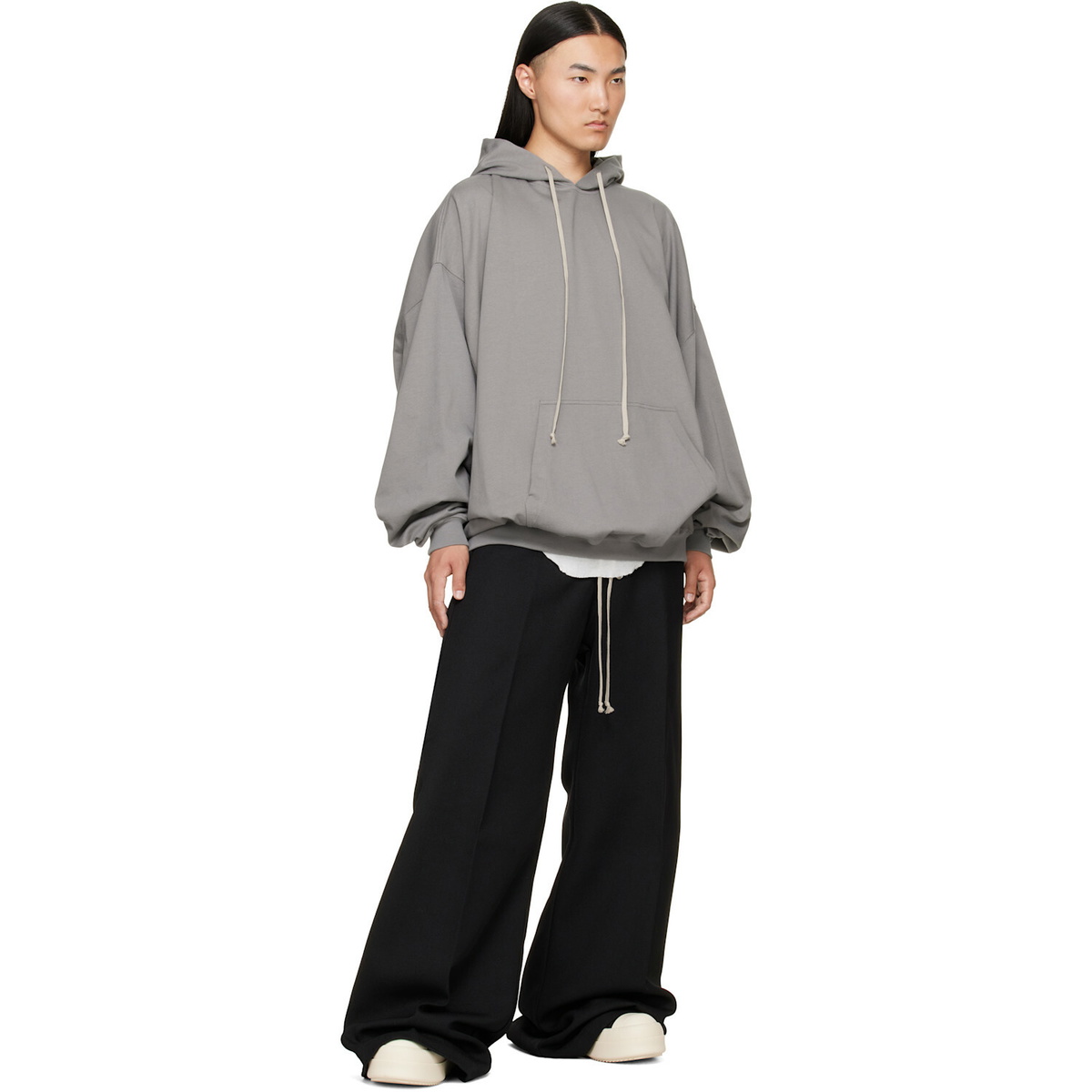 Rick Owens Black Tower Wide Bela Trousers