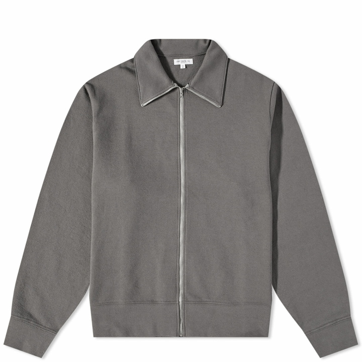 Photo: Lady White Co. Men's Textured Full Zip Sweat in Solid Gray