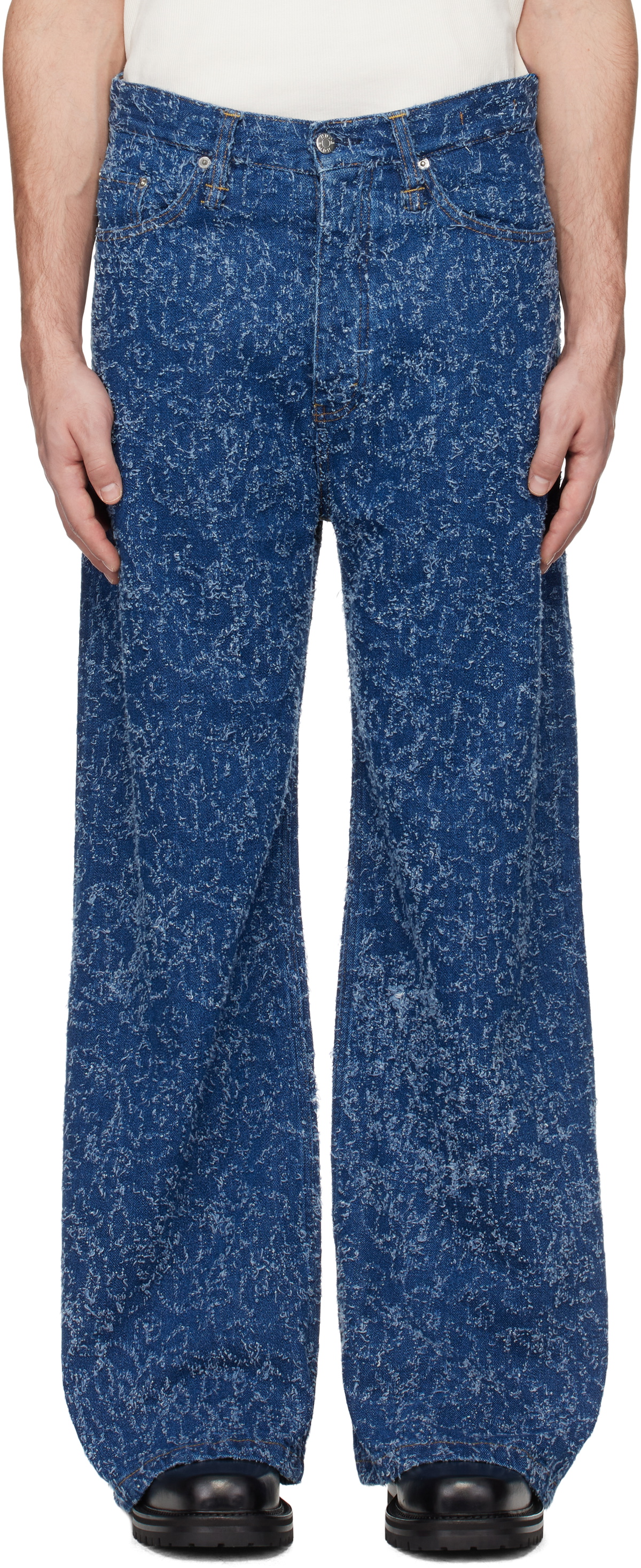 フォロー割適用】 HOPE Skid Jeans/ Blue Fluffy Denim 【公式通販】