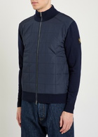 Belstaff Kelbrook Padded Shell and Wool Cardigan Navy