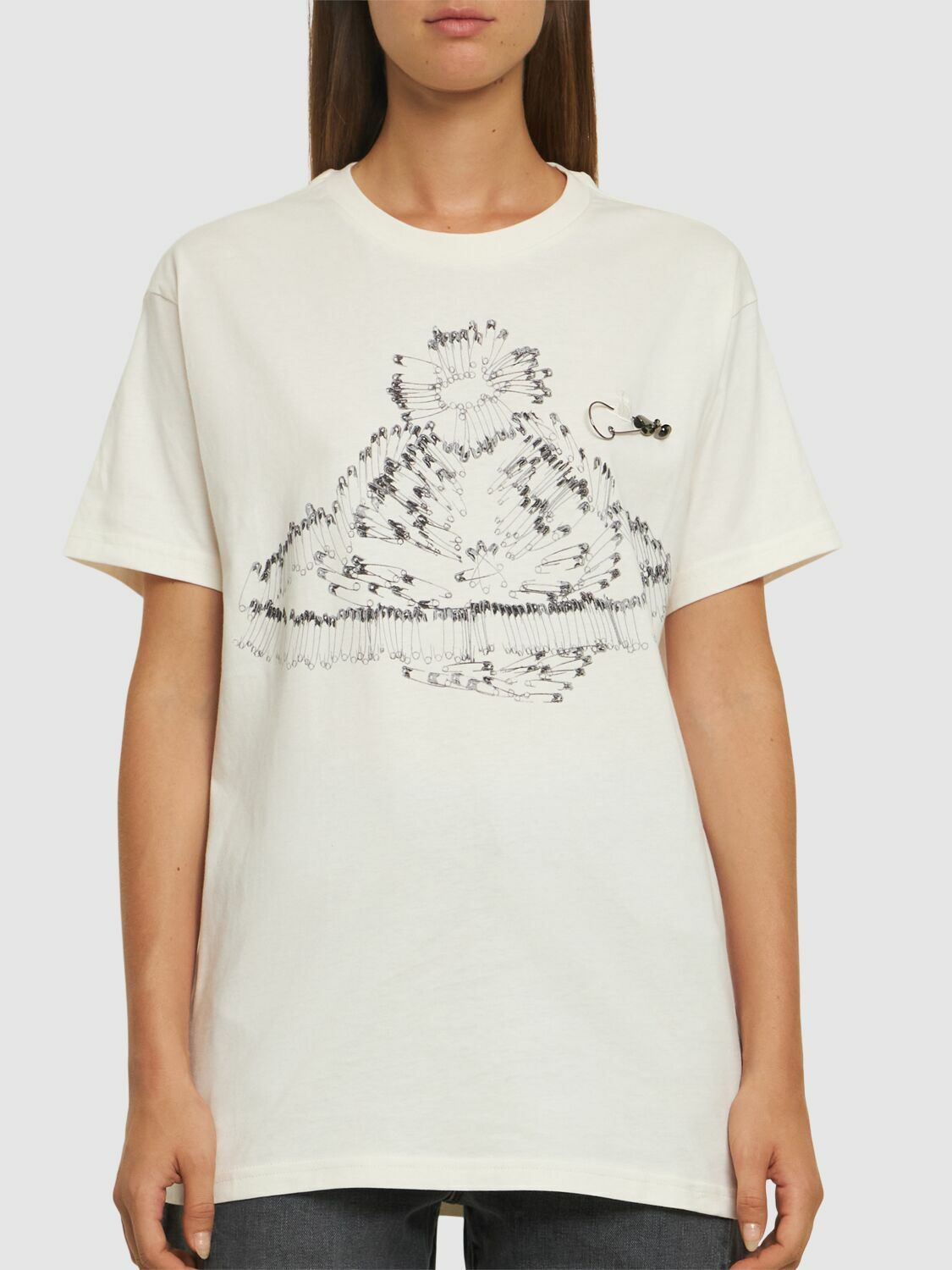 VIVIENNE WESTWOOD Safety Pin Orb Classic Jersey T-shirt