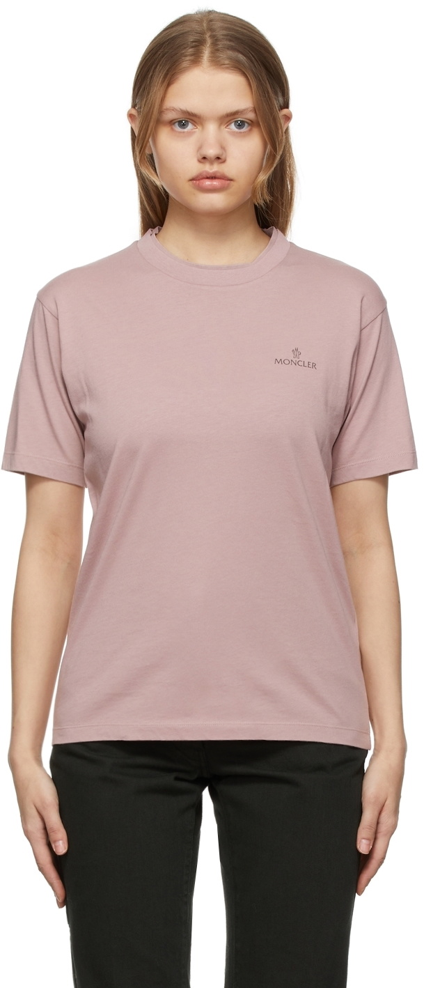 Moncler Pink Logo T-Shirt Moncler