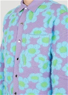 Le Chemise Neve Fleurs Knit Shirt in Purple