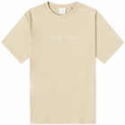 Daily Paper Men's Script Logo T-Shirt in Twill Beige