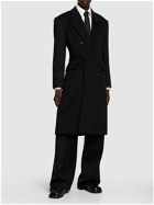 ALEXANDER MCQUEEN - Wide Shoulder Fitted Cashmere Coat