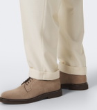 Brunello Cucinelli Pleated wool and cotton straight pants