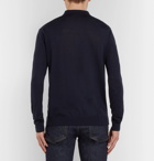 SALLE PRIVÉE - Isaac Slim-Fit Merino Wool Polo Shirt - Blue