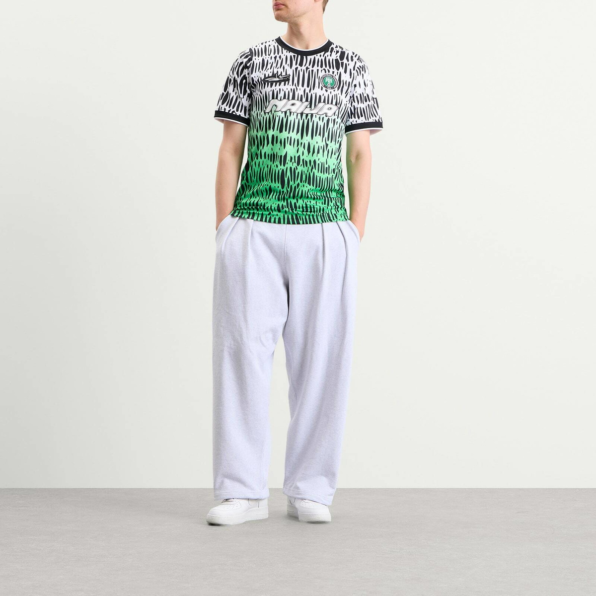 Nike Men's x Slawn Nigeria Pre-Match Top in Multi