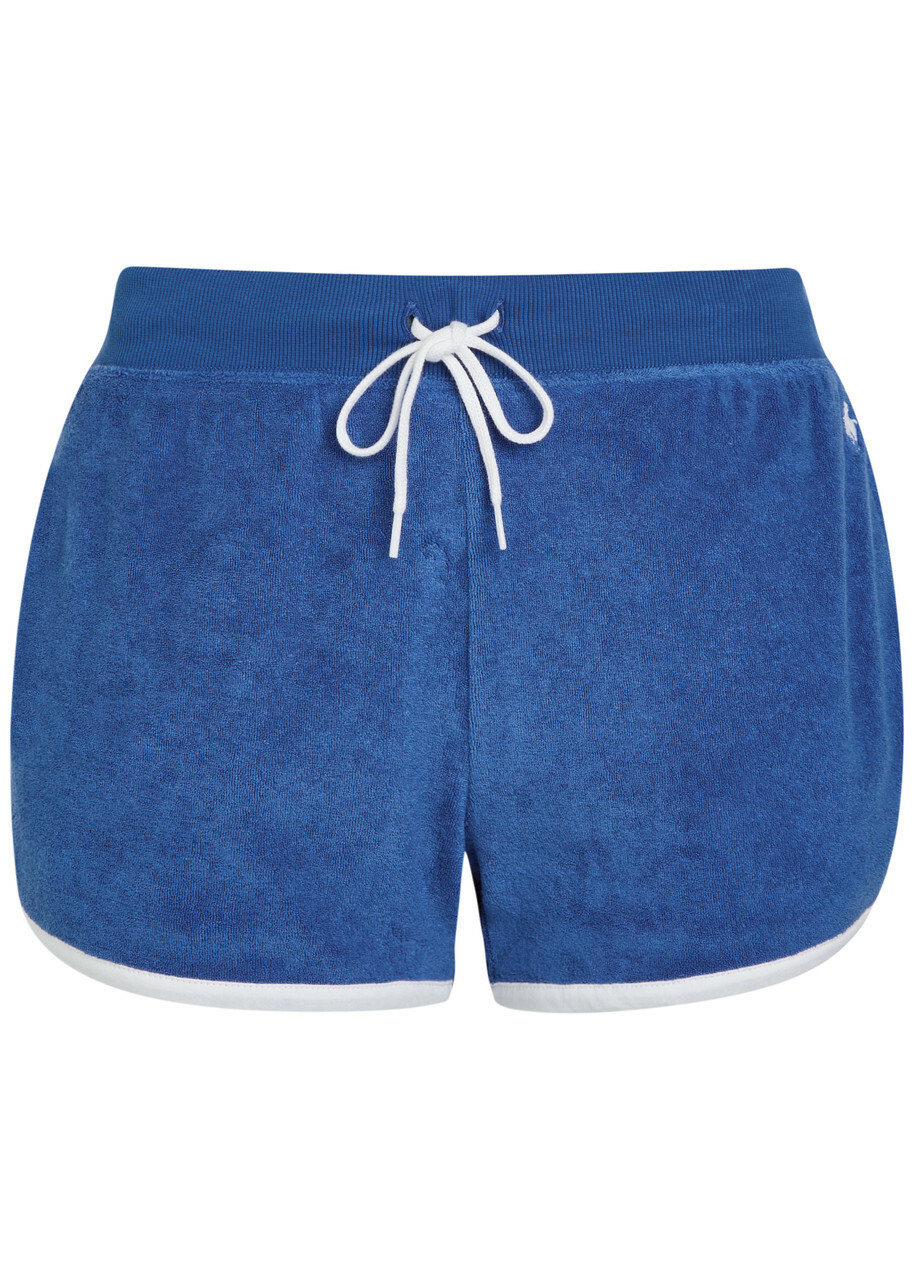 Polo Ralph Lauren Logo-embroidered Terry Shorts Blue