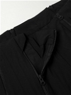 POST ARCHIVE FACTION - 5.1 Straight-Leg Zip-Detailed Shell Trousers - Black