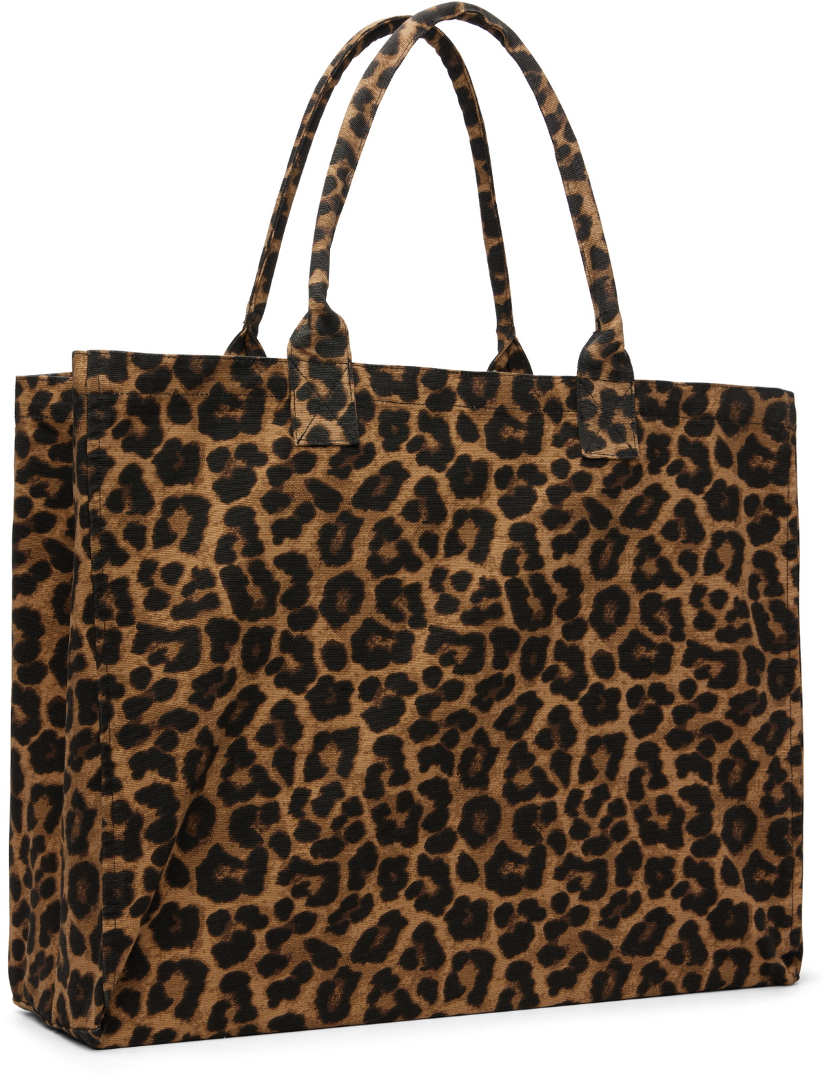 ANINE BING Black & Tan Leo Tote