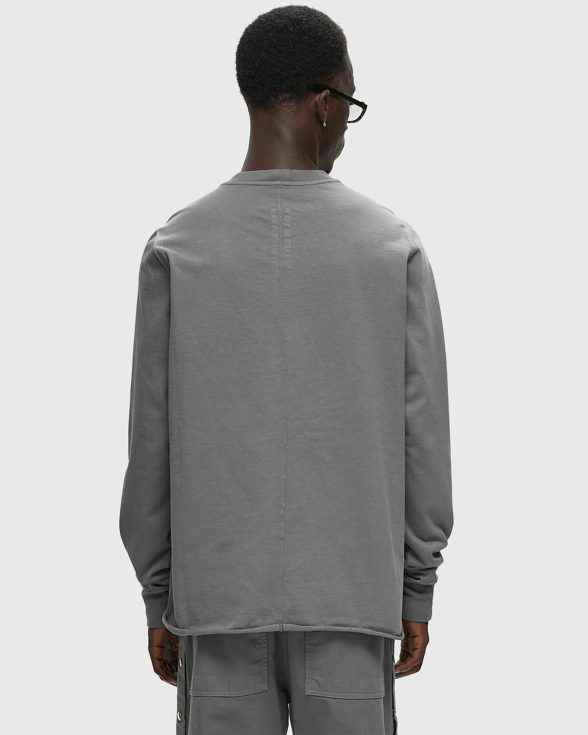 Rick Owens Drkshdw Knit T Shirt Crewneck Sweat Grey Sweatshirts