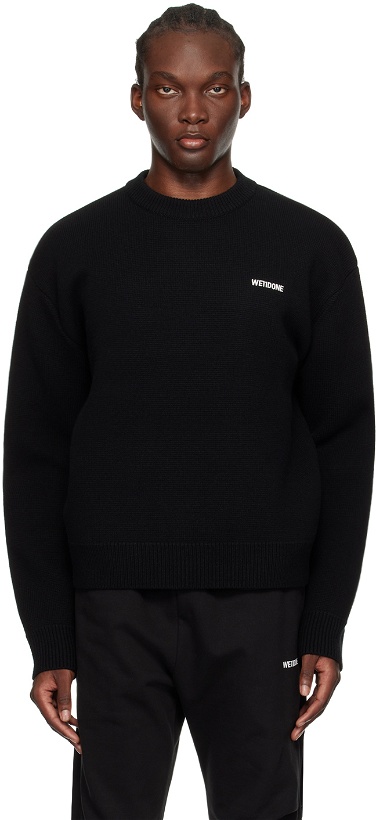 Photo: We11done Black Embroidered Sweater