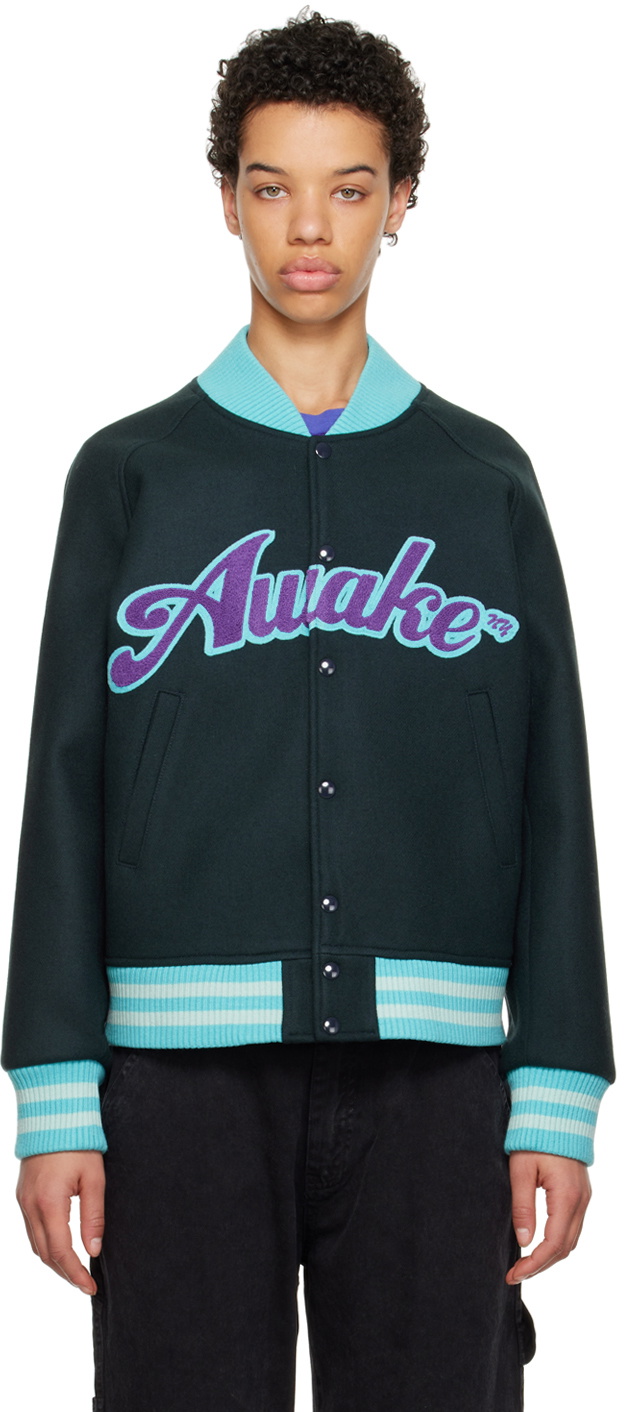 Awake NY Blue & Burgundy Pegasus Jacket Awake NY