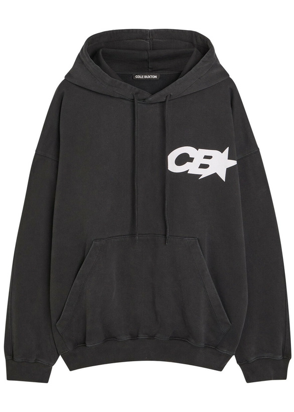 Photo: Cole Buxton Star Racing Hooded Printed Cotton Sweatshirt Black