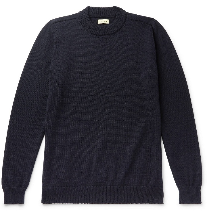 Photo: De Bonne Facture - Wool Sweater - Blue