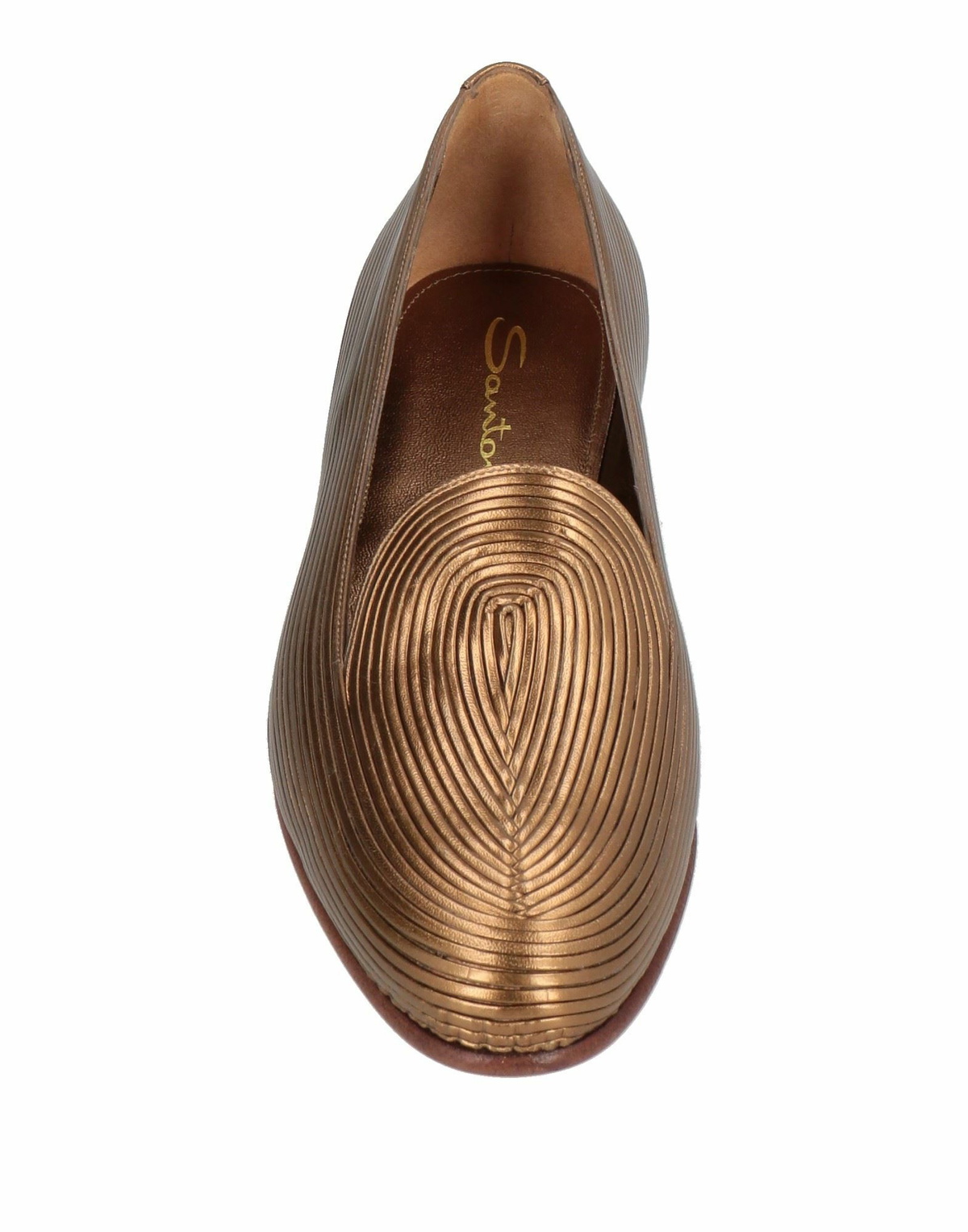 Santoni Womens Loafers in Gold