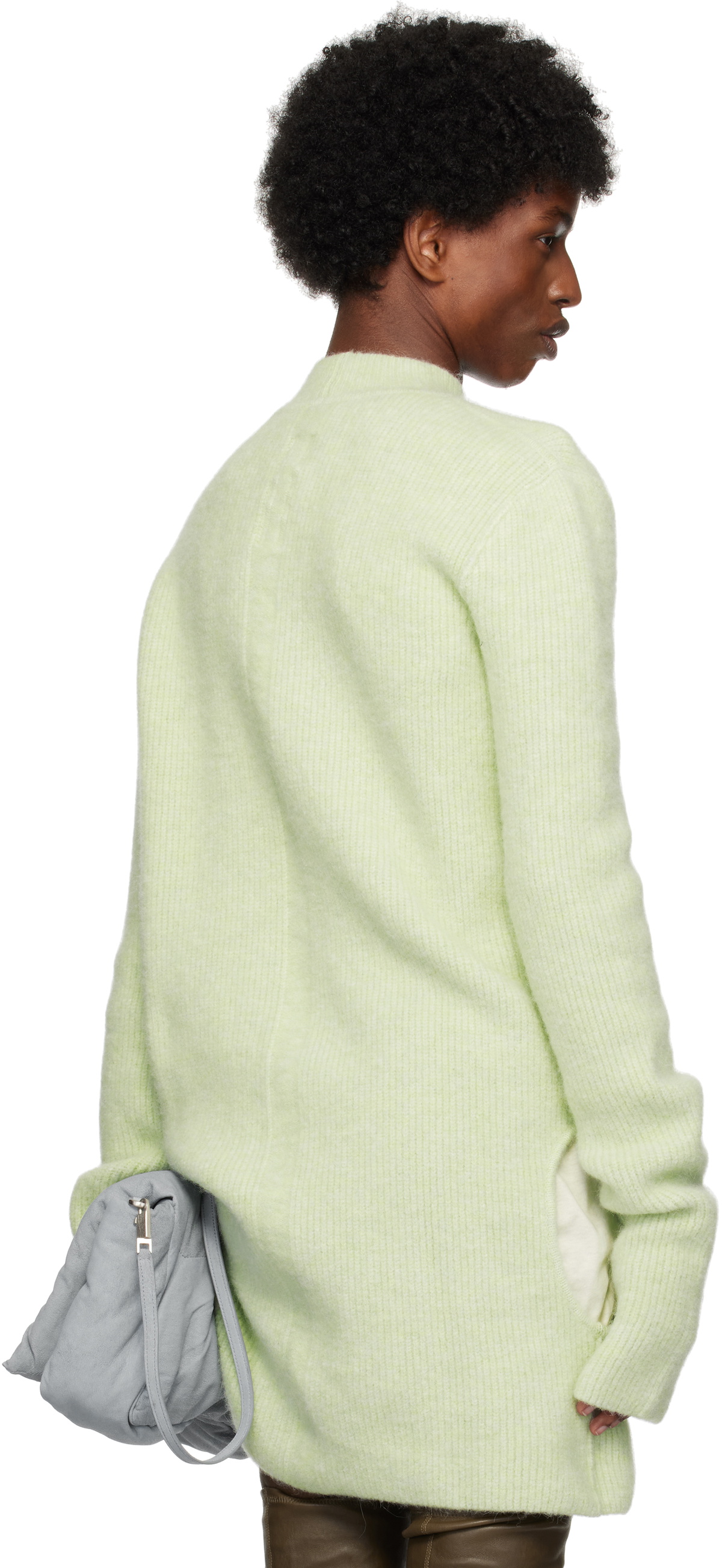Rick Owens Green Porterville Subhuman Sweater Rick Owens