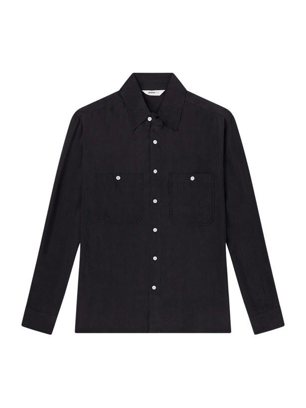 Photo: 3sixteen - Satin Shirt - Black
