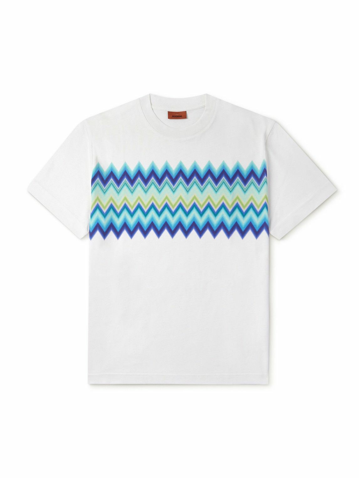 Missoni - Printed Cotton-Jersey T-Shirt - White