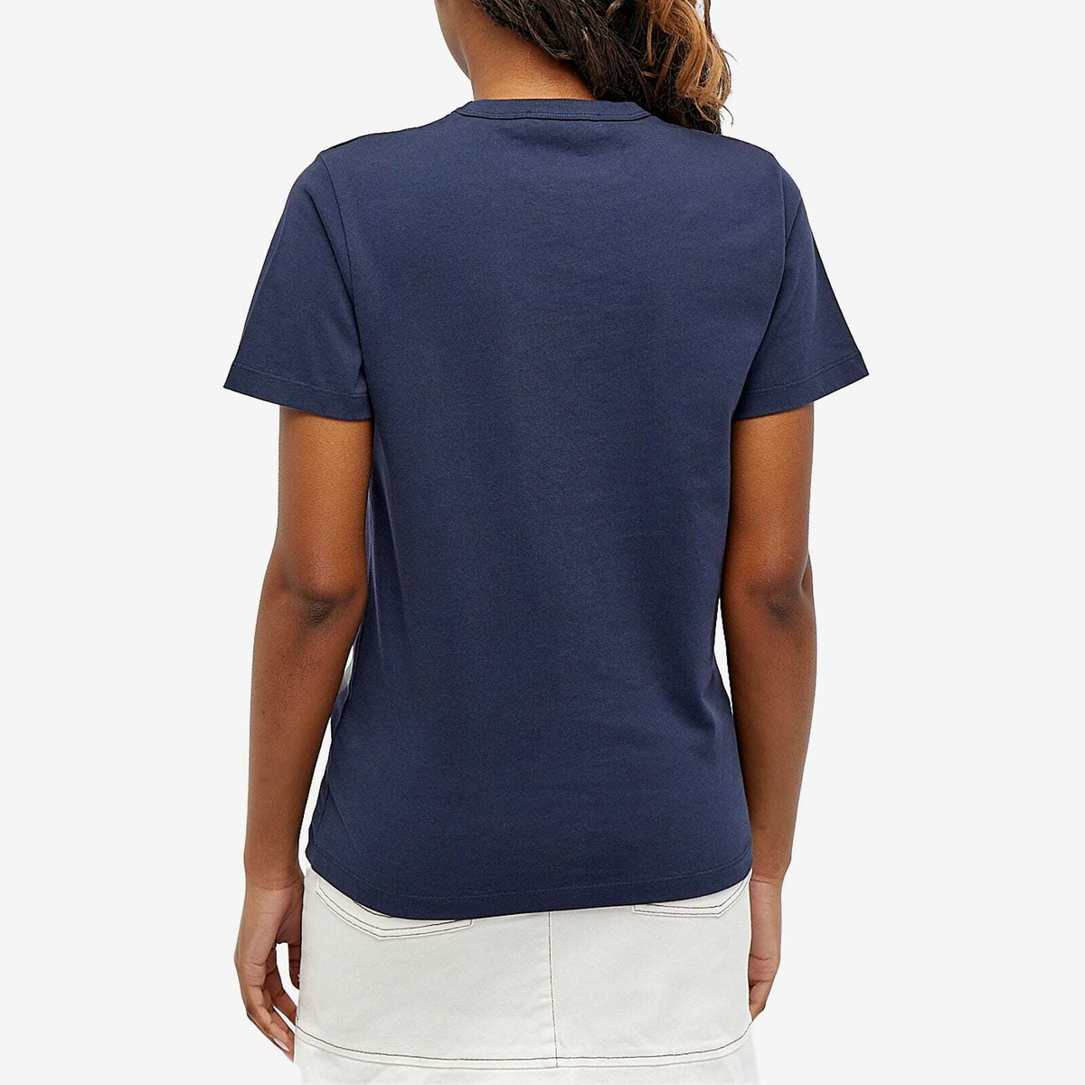 Maison Kitsuné Women's Campus Fox Classic T-shirt in Navy Maison