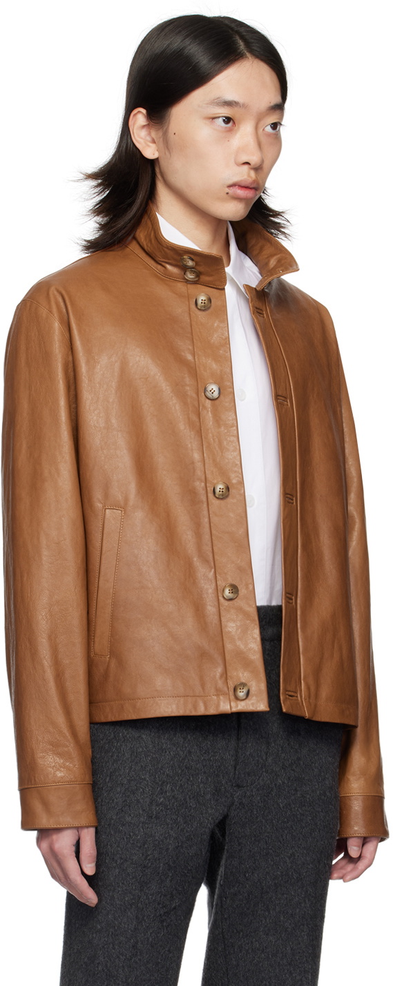 16Arlington Tan Haeto Leather Jacket