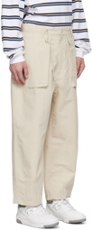 Uniform Bridge White Wide-Leg Trousers