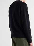 Norse Projects - Fridolf Logo-Intarsia Wool Sweater - Black