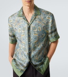 Etro Paisley silk twill shirt