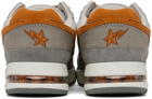 BAPE Gray & Orange Road STA #1 M2 Sneakers