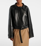 Loewe Cropped leather jacket