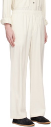 FORMA Off-White Elasticized Trousers