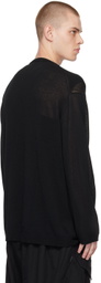 Yohji Yamamoto Black Layered Sweater