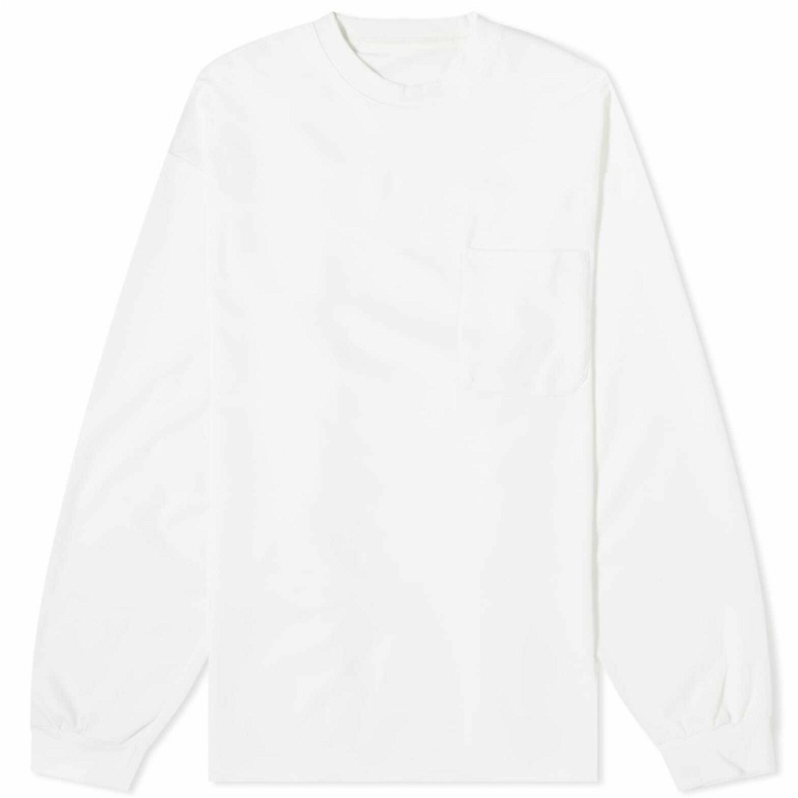 Photo: GOOPiMADE Men's Long Sleeve G_model-01 3D Pocket T-Shirt in White