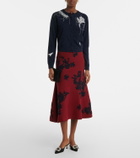 Erdem Jacquard midi skirt