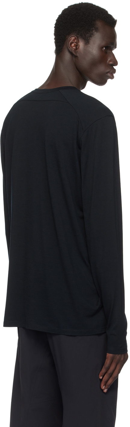 Veilance Black Frame Crew Neck Long Sleeve T-shirt