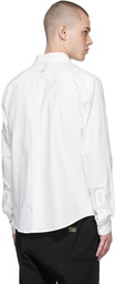 Advisory Board Crystals White Cotton Shirt