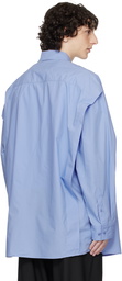 032c Blue 'Please Steam' Oversized Shirt