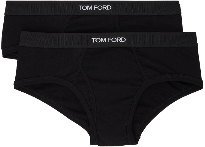Photo: TOM FORD Two-Pack Black Briefs