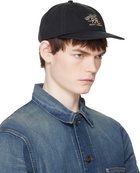 RRL Black Ranch Logo Twill Ball Cap