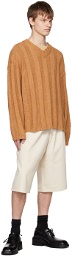 HOPE Brown Contra Sweater