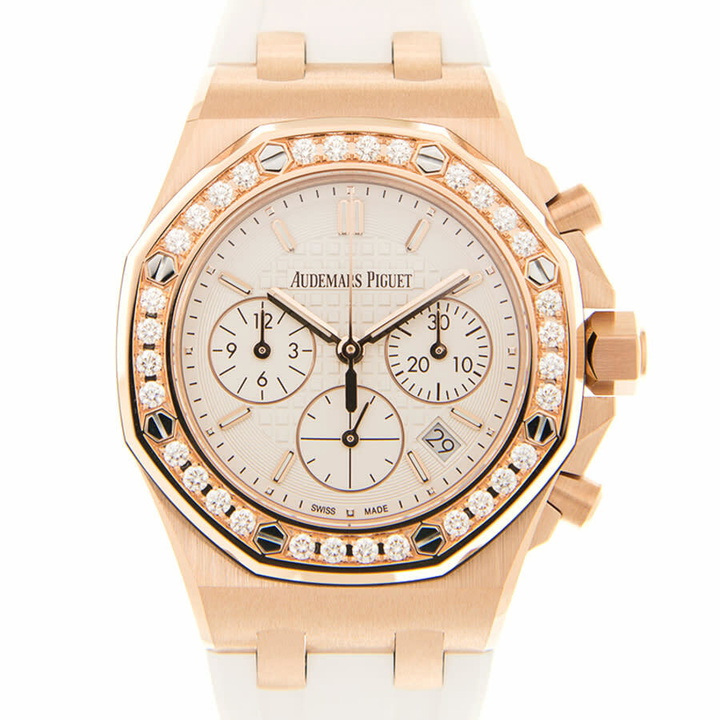Photo: Audemars Piguet Royal Oak Offshore Silver Dial Automatic Ladies Chronograph Watch 26231OR.ZZ.D010CA.01