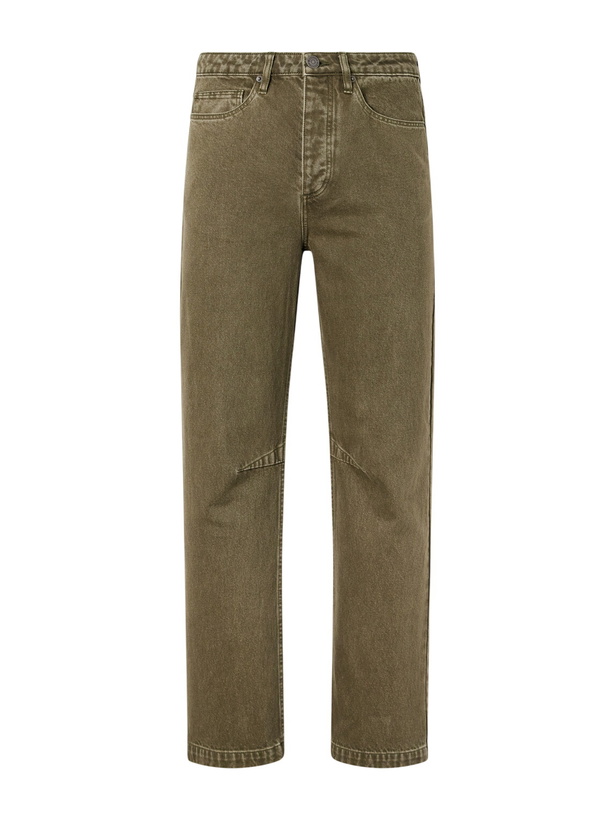 Photo: MANAAKI - Pita Straight-Leg Garment-Dyed Jeans - Green
