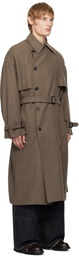 Youth Brown Oversized Trench Coat