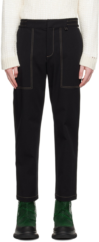 Photo: Helmut Lang Black Pull On Trousers