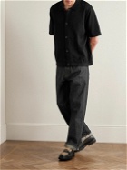 Corridor - Pointelle-Knit Cotton Shirt - Black