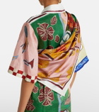 Alémais x MLAK printed silk twill scarf