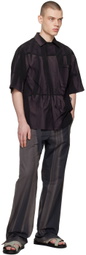 JiyongKim Black Sun-Bleached Shirt