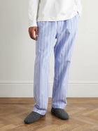 Mr P. - Shearling-Lined Woven Slippers - Gray